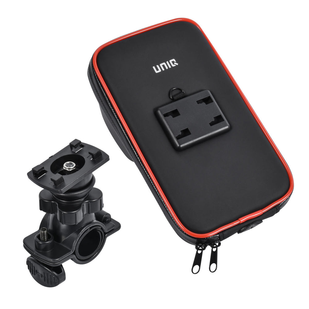 UNIQ Accessory Weerbestendige Fietshouder - 360 graden draaibaar - Rode Lijn - Zwart-Telefoonhouders-Ilumina Benelux