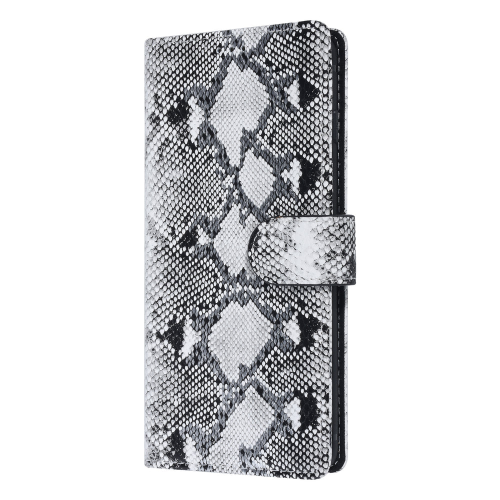 UNIQ Accessory Zwart en Wit Slangenleer hoesje voor Galaxy S10 - Book Case-Hoesjes-Ilumina Benelux