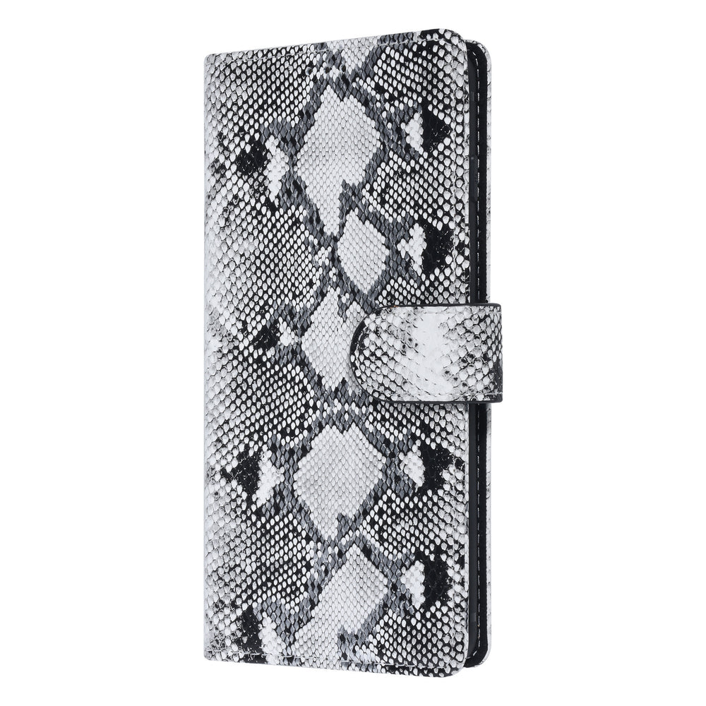 UNIQ Accessory Zwart en Wit Slangenleer hoesje voor Galaxy S10 Plus- Book Case-Hoesjes-Ilumina Benelux