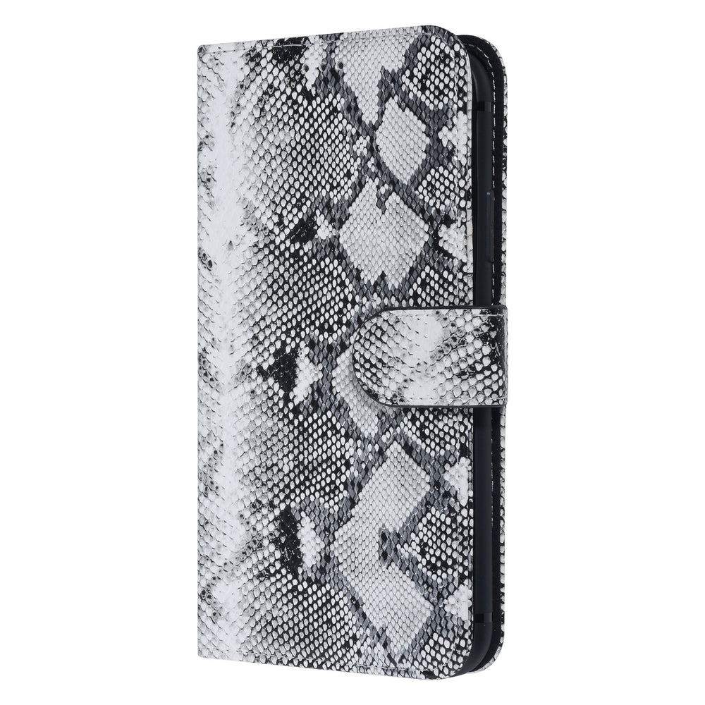 UNIQ Accessory Zwart en Wit Slangenleer hoesje voor iPhone 11 Pro Max - Book Case-Hoesjes-Ilumina Benelux