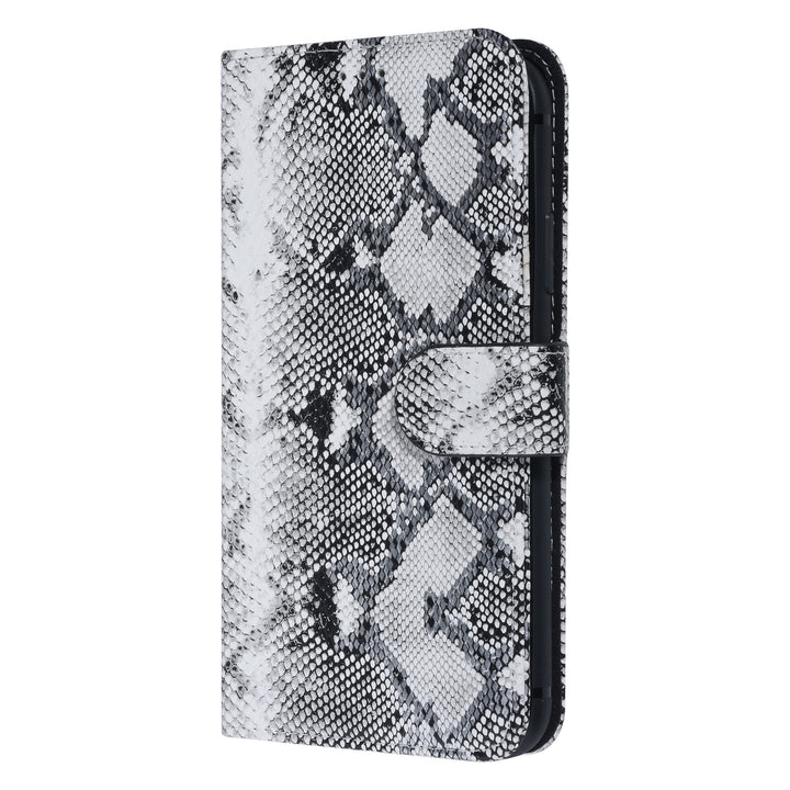 UNIQ Accessory Zwart en Wit Slangenleer hoesje voor iPhone 11 Pro Max - Book Case-Hoesjes-Ilumina Benelux