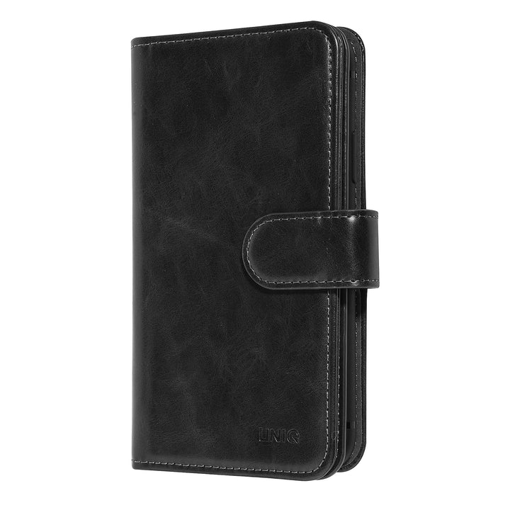 UNIQ Accessory Zwart hoesje iPhone 11 Pro Max - Book Case - Zachte huid-Hoesjes-Ilumina Benelux