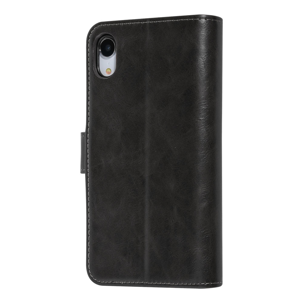 UNIQ Accessory Zwart hoesje iPhone XR - Book Case - Zachte huid-Hoesjes-Ilumina Benelux