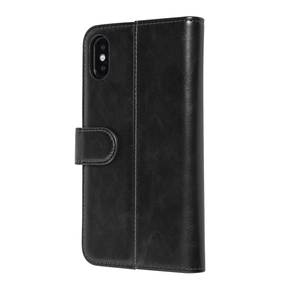 UNIQ Accessory Zwart hoesje iPhone Xs Max - Book Case - Zachte huid-Hoesjes-Ilumina Benelux