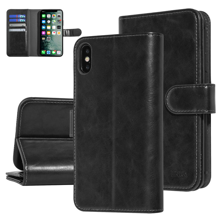 UNIQ Accessory Zwart hoesje iPhone Xs Max - Book Case-Hoesjes-Ilumina Benelux