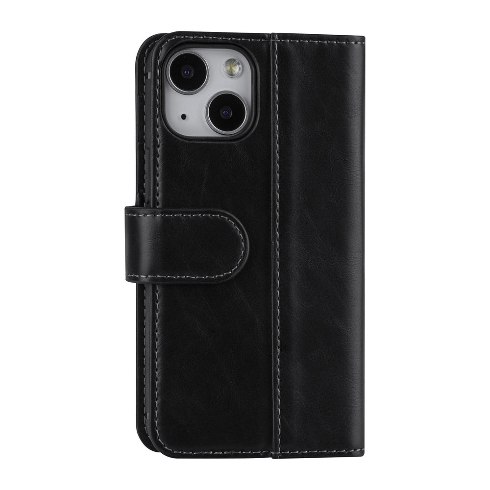UNIQ Accessory Zwart hoesje voor iPhone 13 Mini - Book Case - Pasjeshouder 3x - Magneetsluiting-Hoesjes-Ilumina Benelux