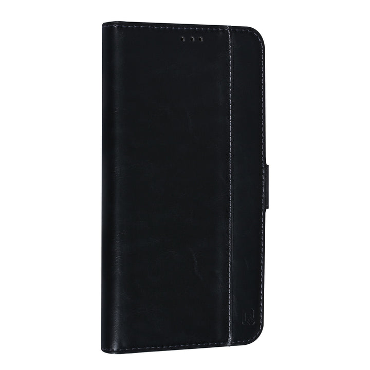 UNIQ Accessory Zwart iPhone 14 & 15 Plus Booktype Pasjeshouder voor 3 pasjes - Magneetsluiting-Hoesjes-Ilumina Benelux