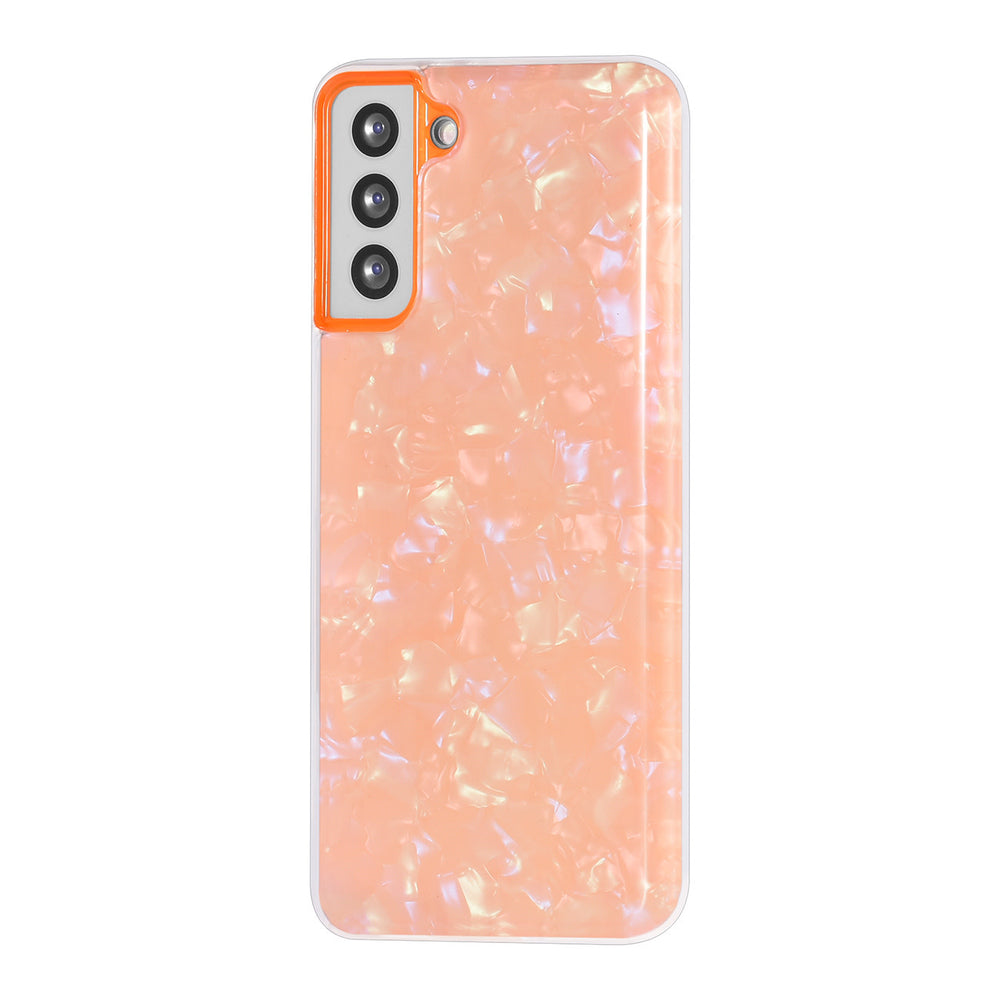 UNIQ Accessory hoesje voor Samsung Galaxy S21 Plus - TPU Backcover - Heartshaped Popsocket - Oranje-Hoesjes-Ilumina Benelux