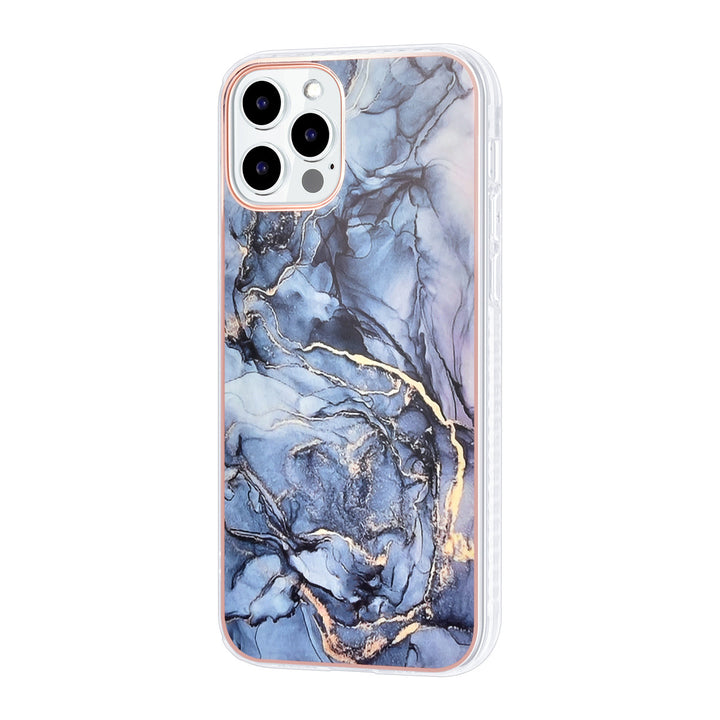 UNIQ Accessory iPhone 12 - 12 Pro Backcover hoesje Silicone - Marble Grey-Hoesjes-Ilumina Benelux