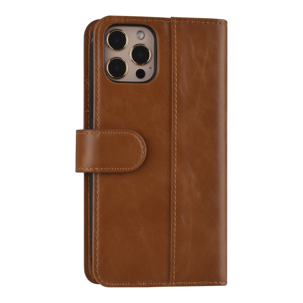 UNIQ Accessory iPhone 12 - 12 Pro Book Case hoesje - Bruin - PU leather-Hoesjes-Ilumina Benelux
