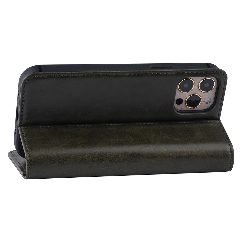 UNIQ Accessory iPhone 12 - 12 Pro Book Case hoesje - Donker Groen - PU leather-Hoesjes-Ilumina Benelux