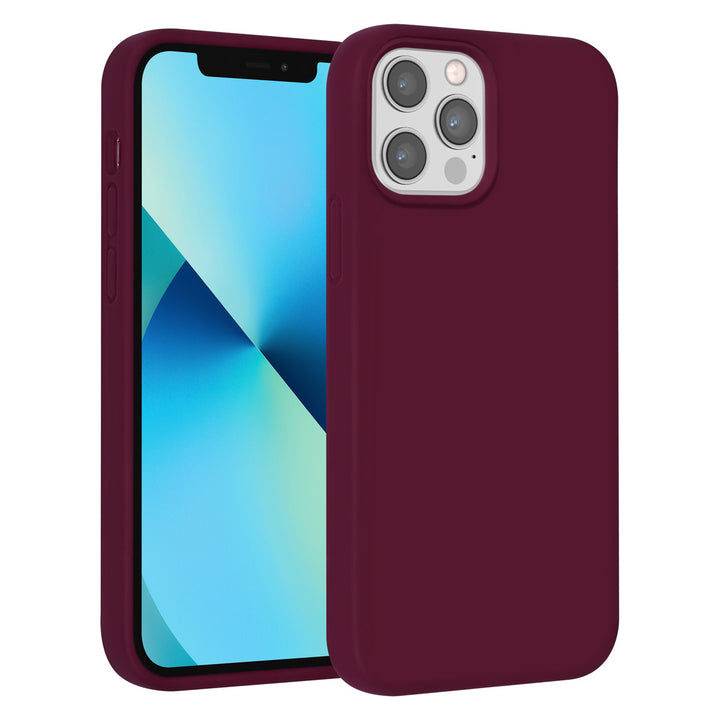 UNIQ Accessory iPhone 12 - 12 Pro Premium Backcover hoesje - Bordeaux-Hoesjes-Ilumina Benelux