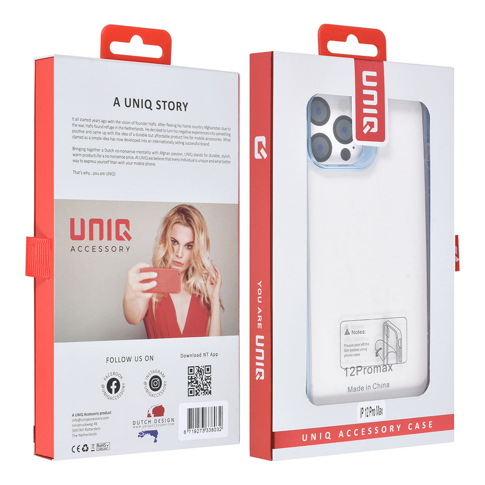 UNIQ Accessory iPhone 12 Pro Max Backcover hoesje - Blauw-Hoesjes-Ilumina Benelux