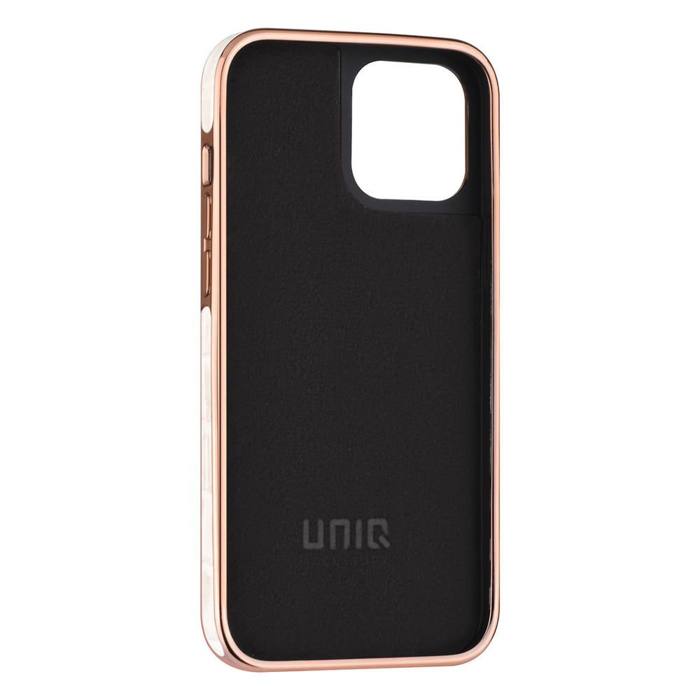 UNIQ Accessory iPhone 12 Pro Max Backcover hoesje - Croco Leather Wit-Hoesjes-Ilumina Benelux