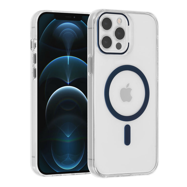 UNIQ Accessory iPhone 12 Pro Max Hardcase Backcover magsafe compatible - transparant - Blauw-Hoesjes-Ilumina Benelux
