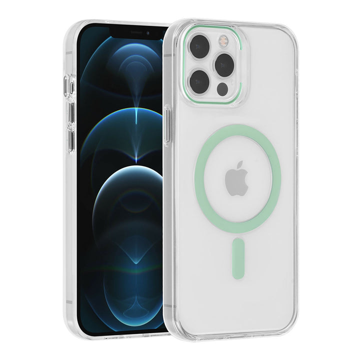 UNIQ Accessory iPhone 12 Pro Max Hardcase Backcover magsafe compatible - transparant - Groen-Hoesjes-Ilumina Benelux
