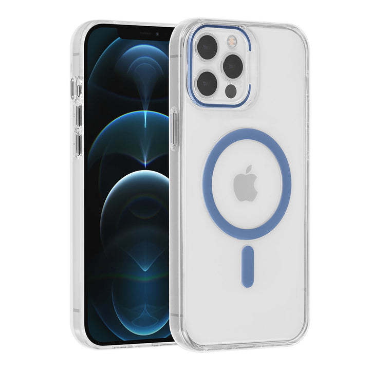 UNIQ Accessory iPhone 12 Pro Max Hardcase Backcover magsafe compatible - transparant - LichtBlauw-Hoesjes-Ilumina Benelux