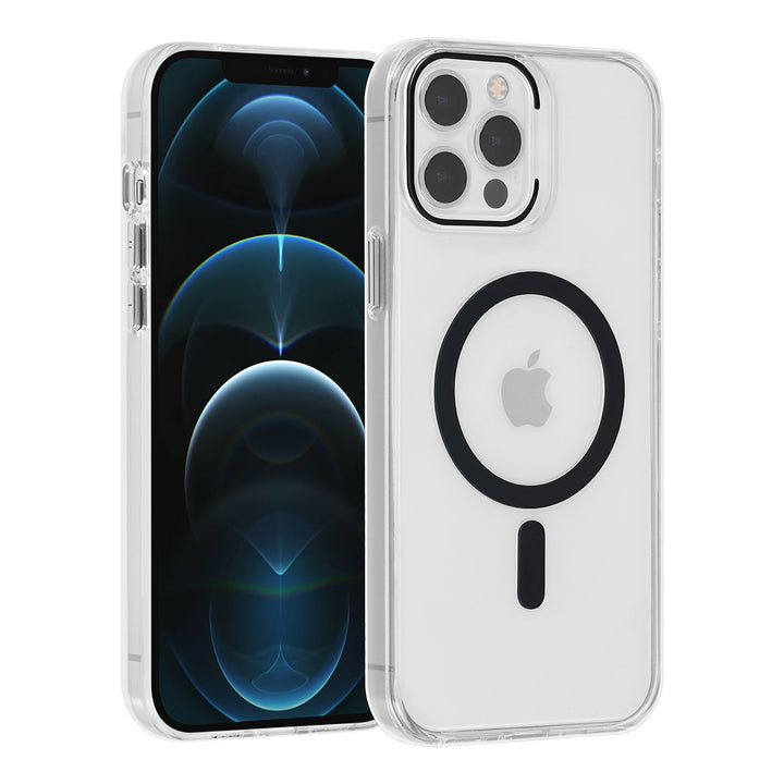 UNIQ Accessory iPhone 12 Pro Max Hardcase Backcover magsafe compatible - transparant - Zwart-Hoesjes-Ilumina Benelux