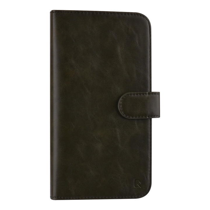 UNIQ Accessory iPhone 12 Pro Max Leren Book Case hoesje - DonkerGroen - Pasjeshouder voor 9 pasjes - Magneetsluiting-Hoesjes-Ilumina Benelux
