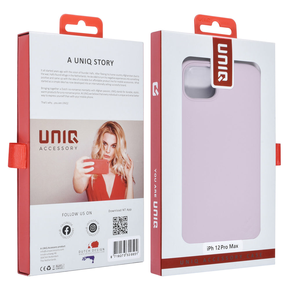 UNIQ Accessory iPhone 12 Pro Max Premium Backcover hoesje - Lila-Hoesjes-Ilumina Benelux