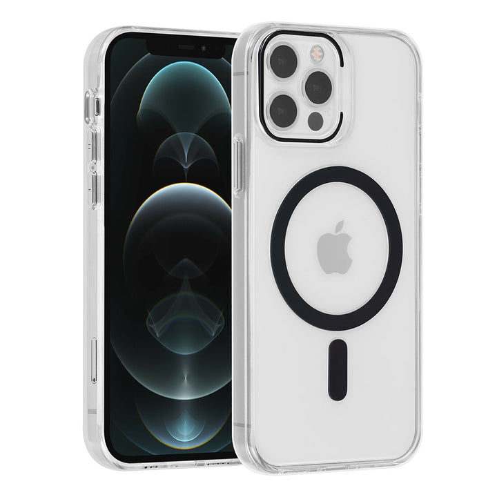 UNIQ Accessory iPhone 12/12 Pro Hardcase Backcover magsafe compatible - transparant - Zwart-Hoesjes-Ilumina Benelux