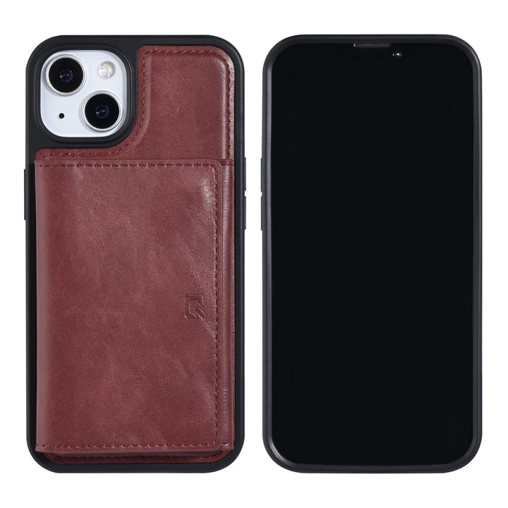 UNIQ Accessory iPhone 13 & 14 Backcover hoesje - met afneembare Pasjeshouder - Rood-Hoesjes-Ilumina Benelux