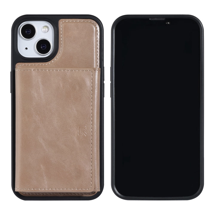 UNIQ Accessory iPhone 13 & 14 Backcover hoesje - met afneembare Pasjeshouder - Rose Gold-Hoesjes-Ilumina Benelux
