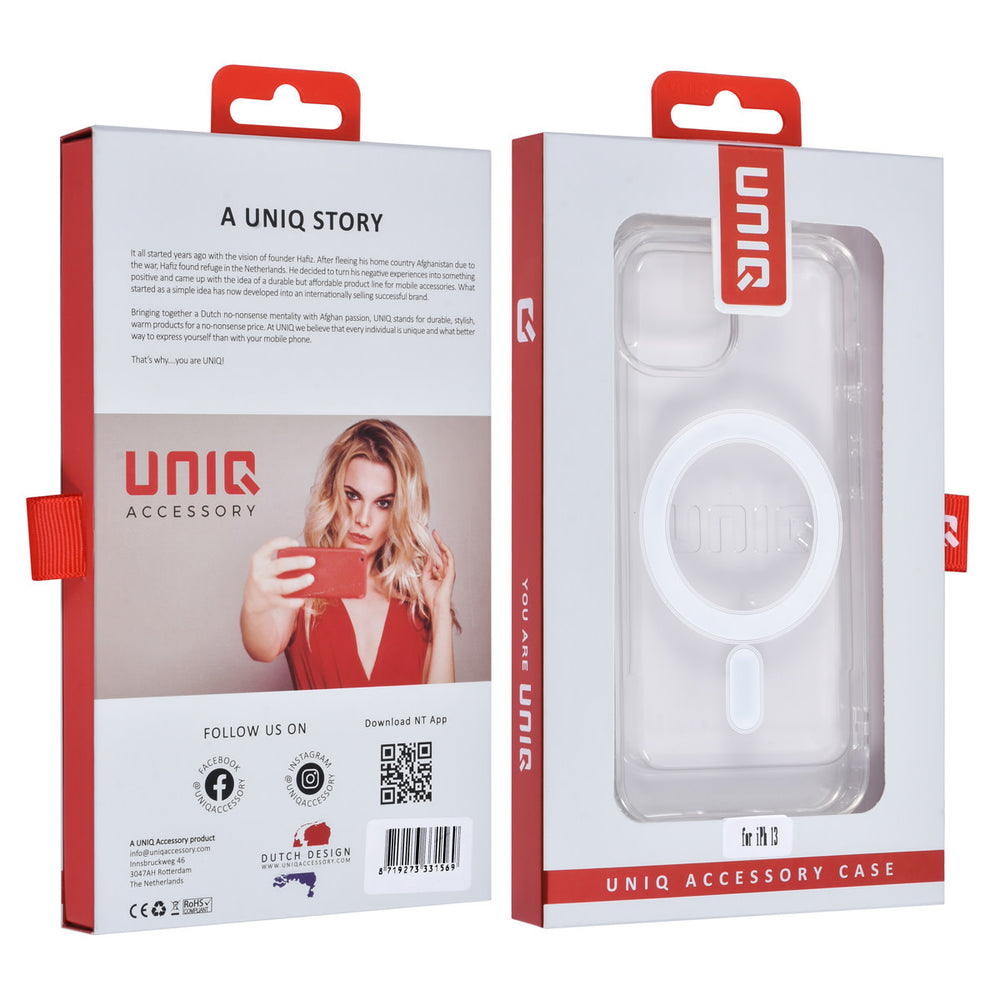 UNIQ Accessory iPhone 13 & 14 TPU Back Cover - Magsafe Compatible - Transparant-Hoesjes-Ilumina Benelux
