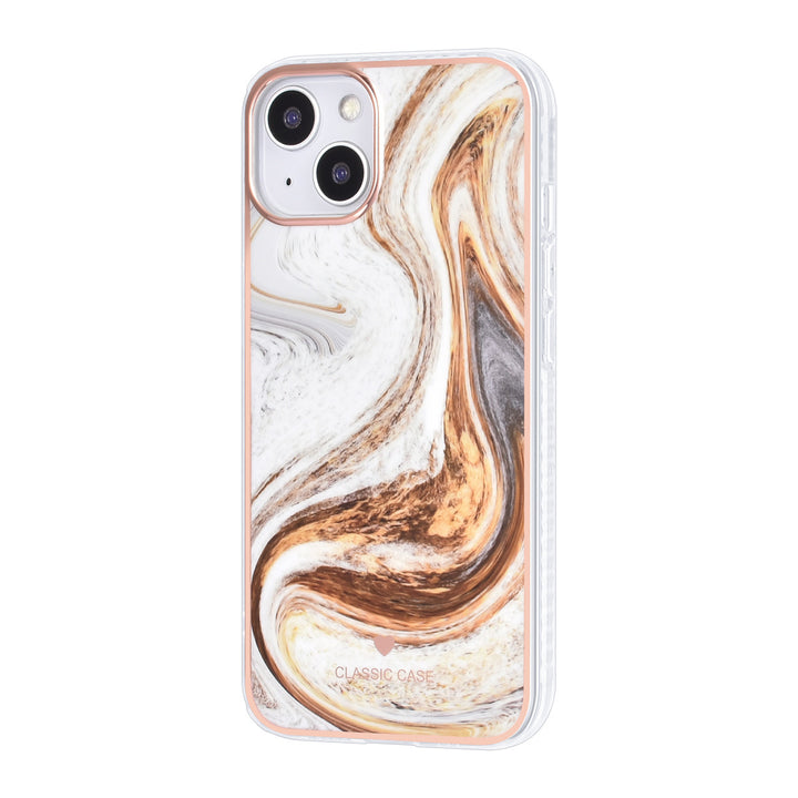 UNIQ Accessory iPhone 13 & 14 TPU Backcover - Marble Brown-Hoesjes-Ilumina Benelux