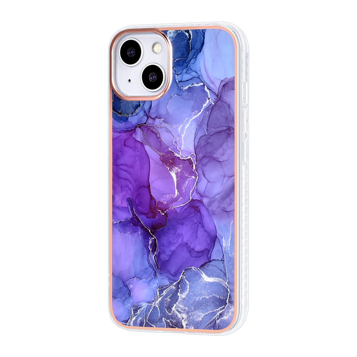 UNIQ Accessory iPhone 13 & 14 TPU Backcover hoesje - Marble Purple-Hoesjes-Ilumina Benelux