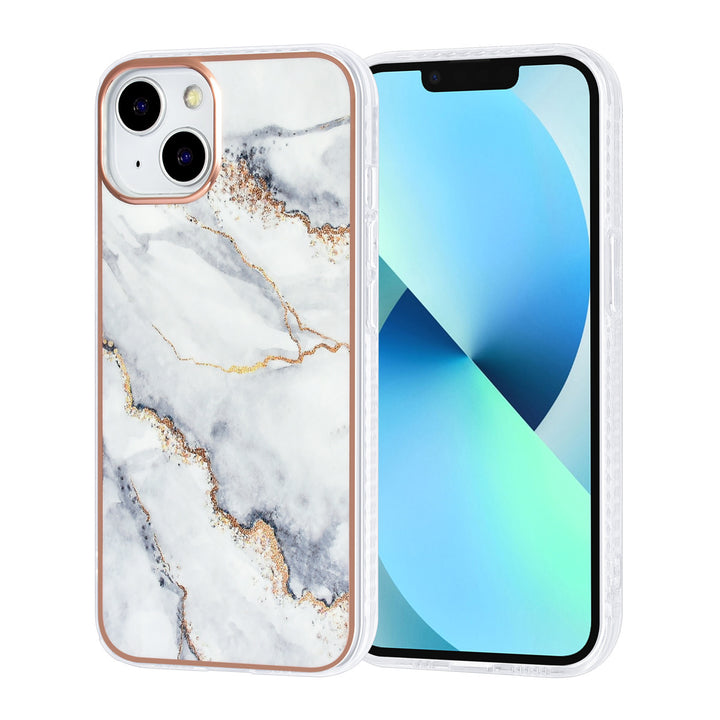 UNIQ Accessory iPhone 13 & 14 TPU Backcover hoesje - Marble White-Hoesjes-Ilumina Benelux