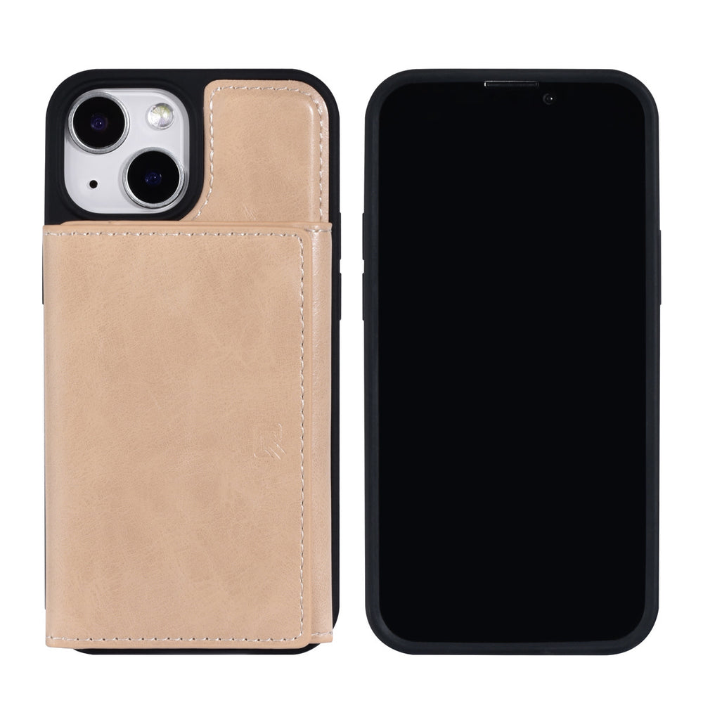 UNIQ Accessory iPhone 13 Mini Backcover hoesje - met afneembare Pasjeshouder - Goud-Hoesjes-Ilumina Benelux
