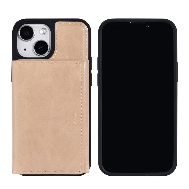 UNIQ Accessory iPhone 13 Mini Backcover hoesje - met afneembare Pasjeshouder - Goud-Hoesjes-Ilumina Benelux