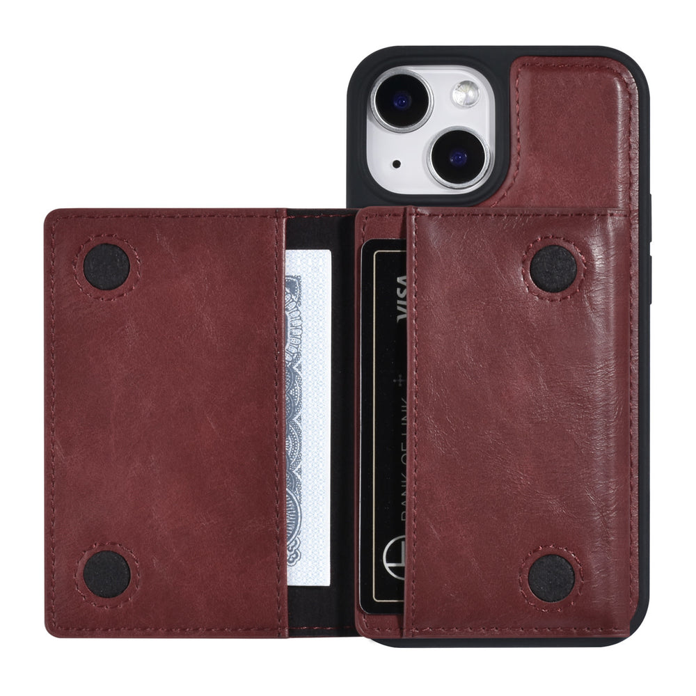 UNIQ Accessory iPhone 13 Mini Backcover hoesje - met afneembare Pasjeshouder - Rood-Hoesjes-Ilumina Benelux
