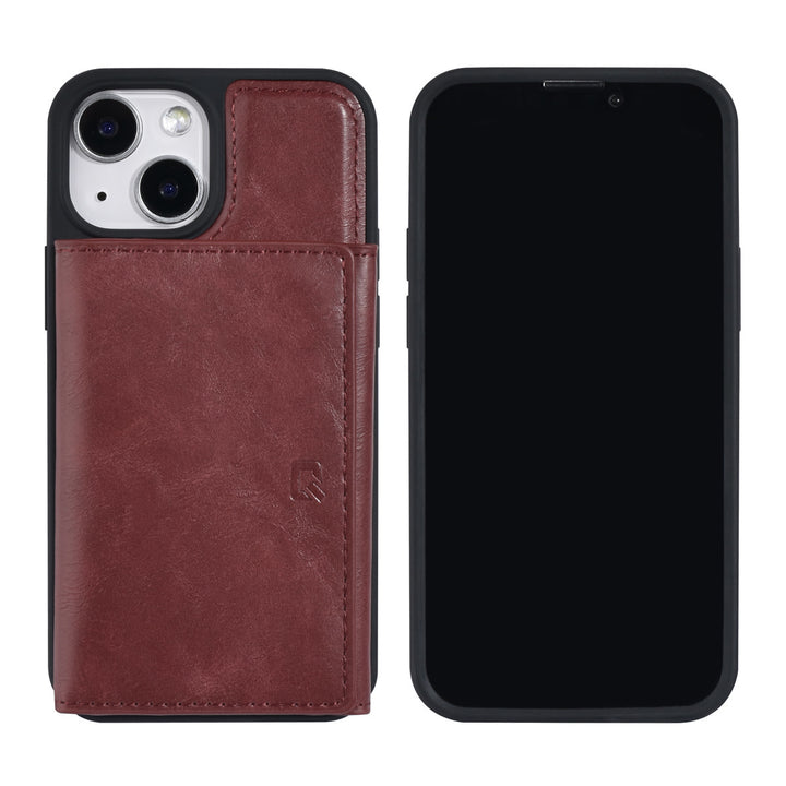 UNIQ Accessory iPhone 13 Mini Backcover hoesje - met afneembare Pasjeshouder - Rood-Hoesjes-Ilumina Benelux