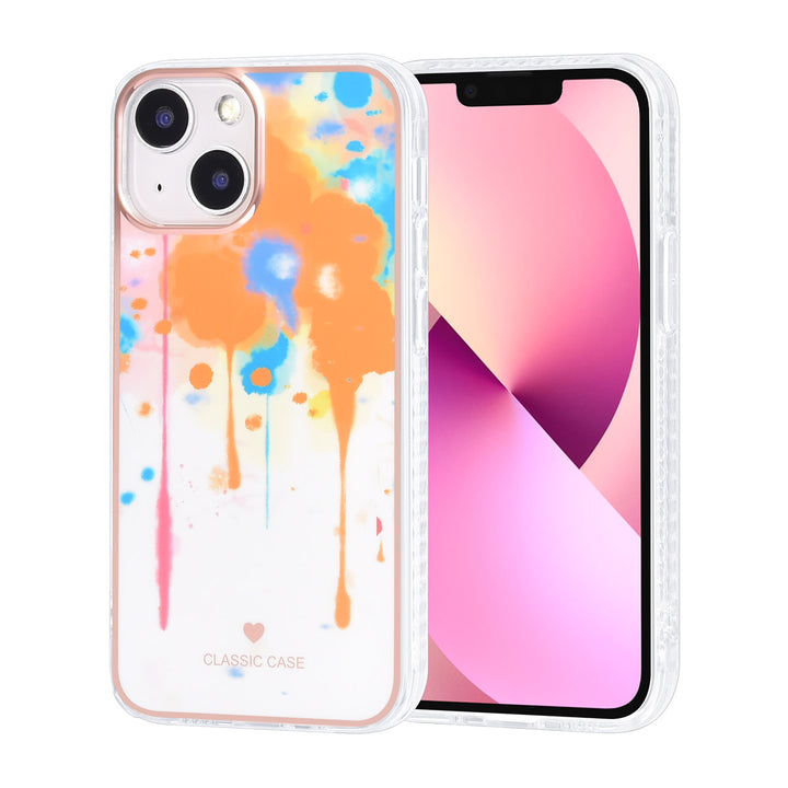 UNIQ Accessory iPhone 13 Mini TPU Backcover - Graffiti Orange-Hoesjes-Ilumina Benelux