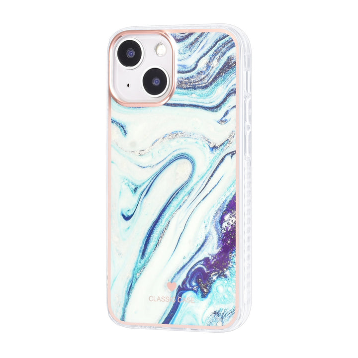 UNIQ Accessory iPhone 13 Mini TPU Backcover - Marble Aquamarine-Hoesjes-Ilumina Benelux