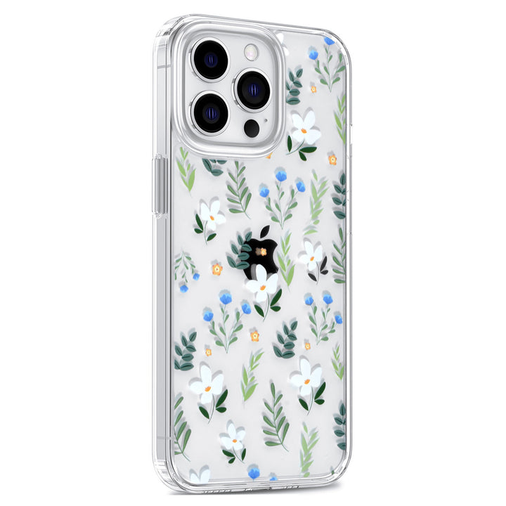 UNIQ Accessory iPhone 13 Pro Backcover hoesje - Transparant - Floral Print 3-Hoesjes-Ilumina Benelux