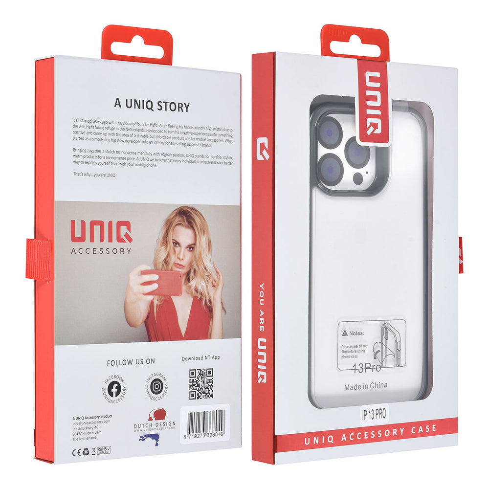 UNIQ Accessory iPhone 13 Pro Backcover hoesje - Zwart-Hoesjes-Ilumina Benelux