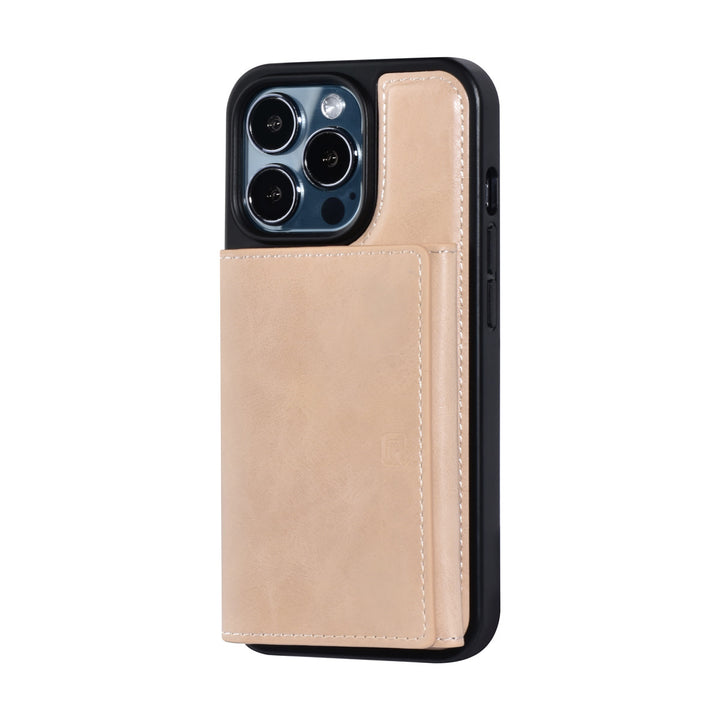 UNIQ Accessory iPhone 13 Pro Backcover hoesje - met afneembare Pasjeshouder - Goud-Hoesjes-Ilumina Benelux