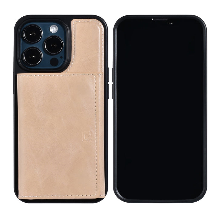 UNIQ Accessory iPhone 13 Pro Backcover hoesje - met afneembare Pasjeshouder - Goud-Hoesjes-Ilumina Benelux