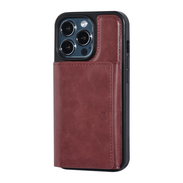 UNIQ Accessory iPhone 13 Pro Backcover hoesje - met afneembare Pasjeshouder - Rood-Hoesjes-Ilumina Benelux