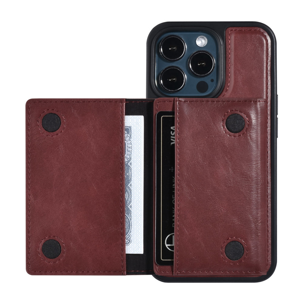 UNIQ Accessory iPhone 13 Pro Backcover hoesje - met afneembare Pasjeshouder - Rood-Hoesjes-Ilumina Benelux
