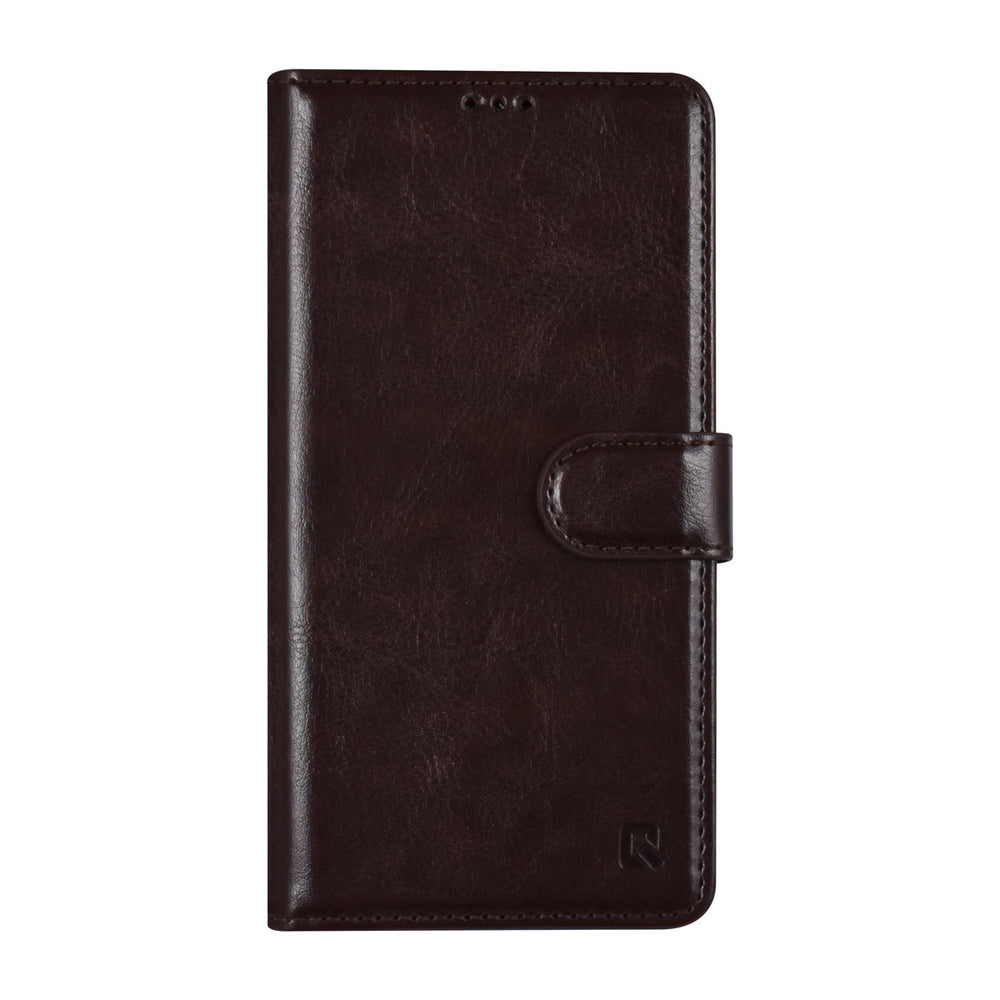 UNIQ Accessory iPhone 13 Pro Book Case hoesje - Pasjeshouder voor 3 pasjes - Magneetsluiting - DonkerBruin-Hoesjes-Ilumina Benelux