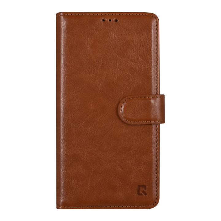 UNIQ Accessory iPhone 13 Pro Book Case hoesje - Pasjeshouder voor 3 pasjes - Magneetsluiting - LichtBruin-Hoesjes-Ilumina Benelux