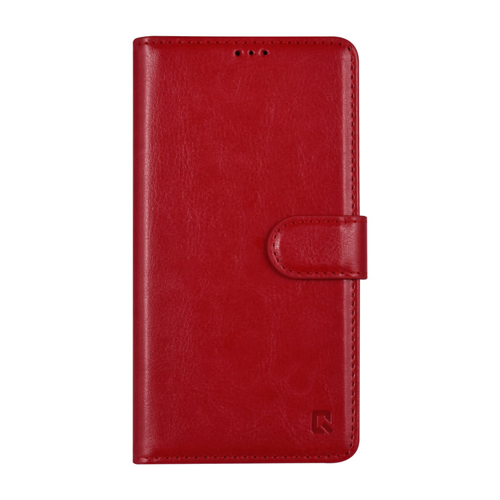 UNIQ Accessory iPhone 13 Pro Book Case hoesje - Pasjeshouder voor 3 pasjes - Magneetsluiting - Rood-Hoesjes-Ilumina Benelux