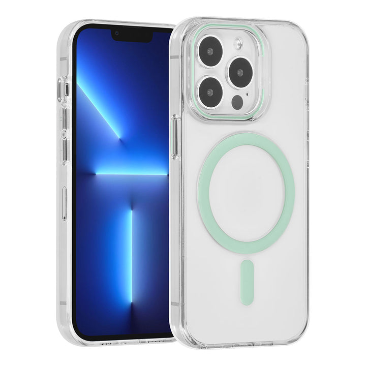 UNIQ Accessory iPhone 13 Pro Hardcase Backcover magsafe compatible - transparant - Groen-Hoesjes-Ilumina Benelux