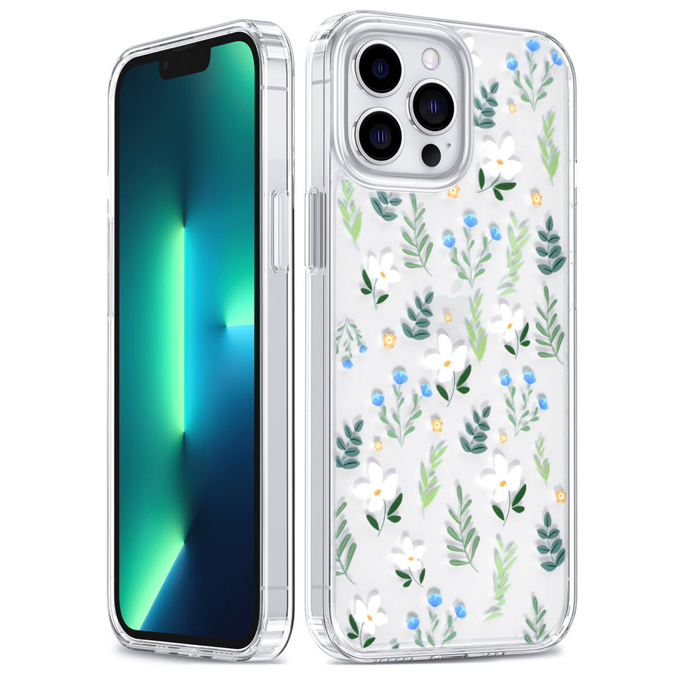 UNIQ Accessory iPhone 13 Pro Max Backcover hoesje - Transparant - Floral Print 3-Hoesjes-Ilumina Benelux