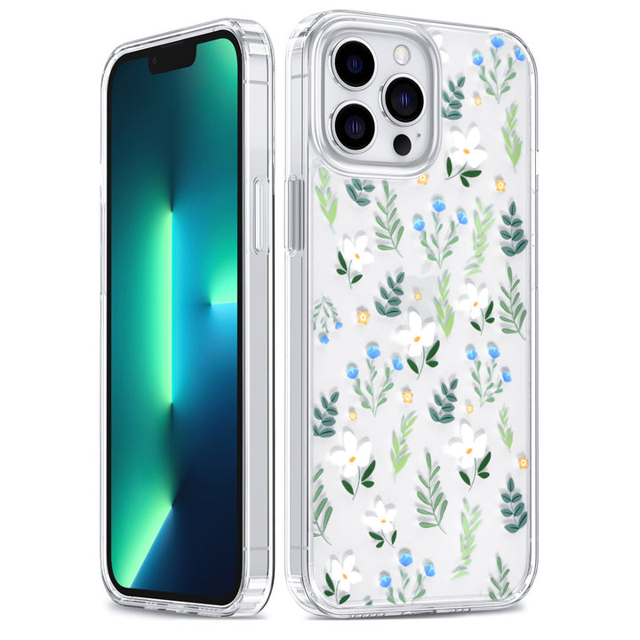 UNIQ Accessory iPhone 13 Pro Max Backcover hoesje - Transparant - Floral Print 3-Hoesjes-Ilumina Benelux