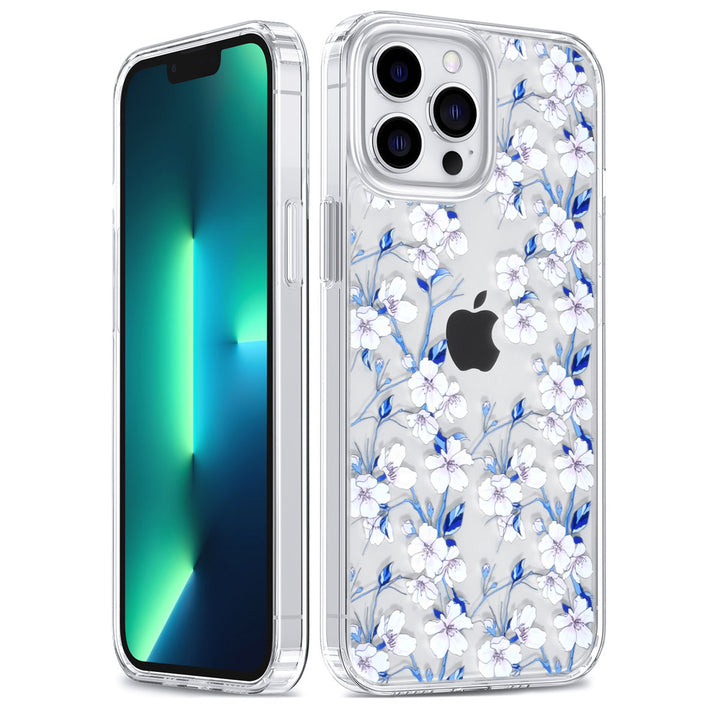 UNIQ Accessory iPhone 13 Pro Max Backcover hoesje - Transparant - Floral Print 4-Hoesjes-Ilumina Benelux